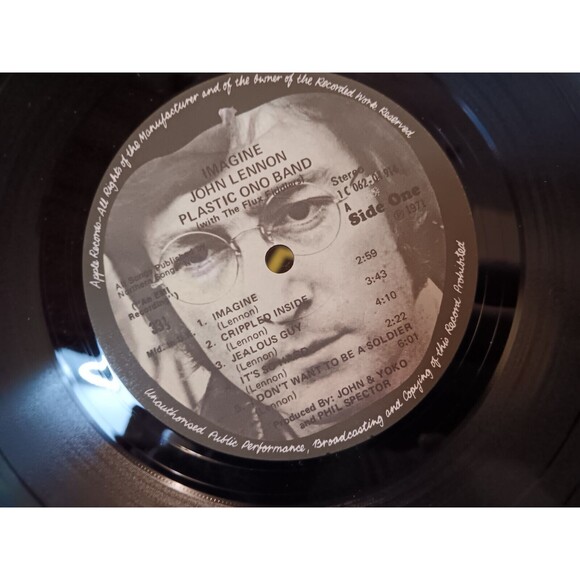 EUC John Lennon Imagine Original 1st Press 1971 Apple UK LP MINT BEATLES - Picture 11 of 16